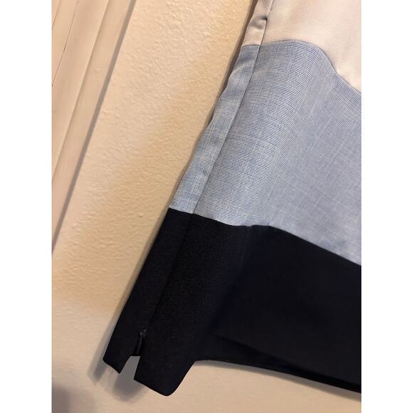 Perceptions Women Sectioned Blouse (White, Columbia, Navy) | Size 8 | Excellent - Picture 3 of 4